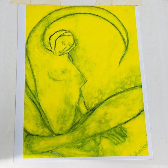 Art Print Nude Filled With Light Charleston SC Artist Signed Helen Duckworth Y2K - Picture 7 of 14